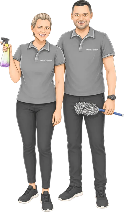 Maria and Gilmar, founders of Maria Andrade Cleaning Services